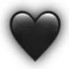 🖤 Эмодзи «Black Heart #color #black #white» для Telegram