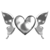 🤍 Эмодзи «Black Heart #color #black #white» для Telegram