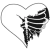 🖤 Эмодзи «Black Heart #color #black #white» для Telegram