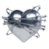 🤍 Эмодзи «Black Heart #color #black #white» для Telegram