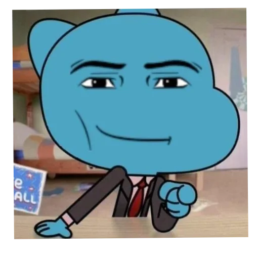 🤓 Стикер «Удивительный мир Гамбола» для Telegram