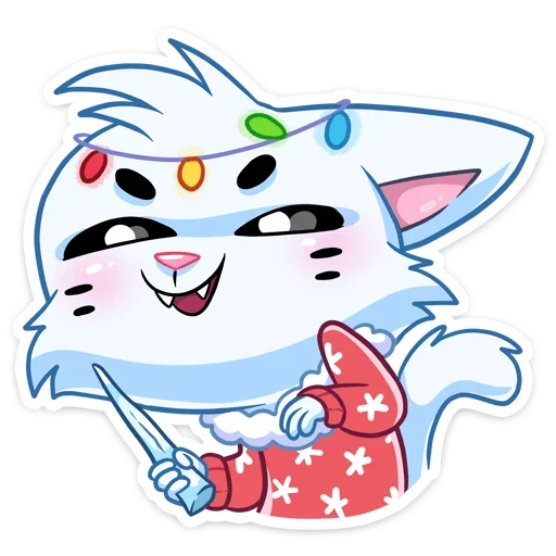 😈 Стикер «Новогодний Бисквит» для Telegram