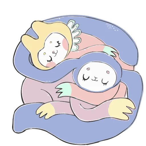 😴 Эмодзи «Уля и Чуля» для Telegram