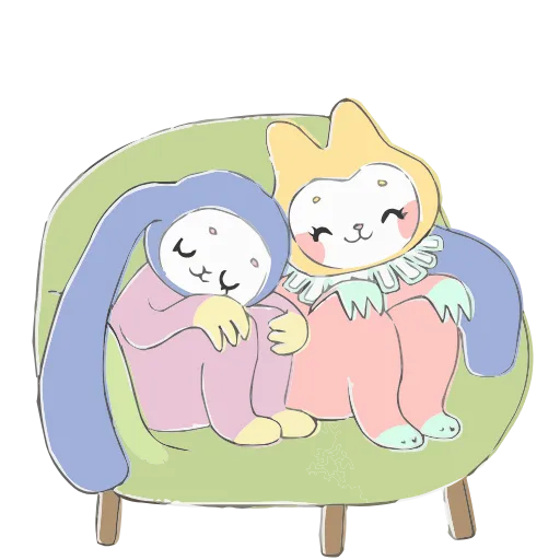 😌 Эмодзи «Уля и Чуля» для Telegram