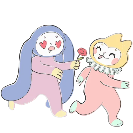 😍 Эмодзи «Уля и Чуля» для Telegram