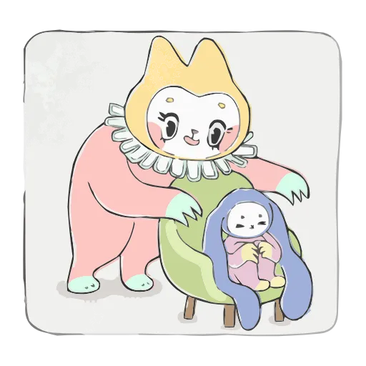 🫣 Эмодзи «Уля и Чуля» для Telegram