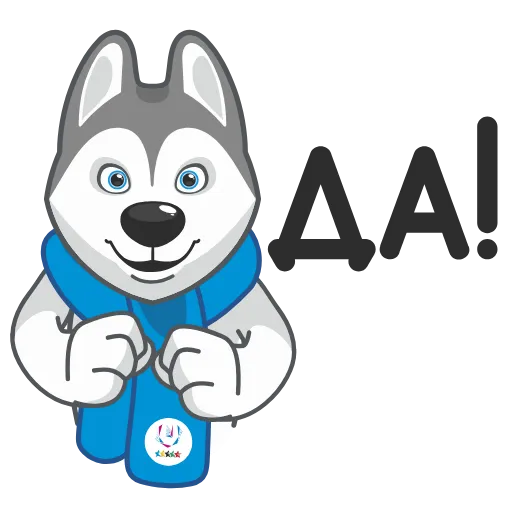 😌 Стикер «Ulayka the Husky» для Telegram