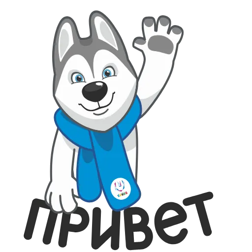 Стикерпак Ulayka the Husky для Telegram — скачать