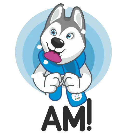 😋 Стикер «Ulayka the Husky» для Telegram