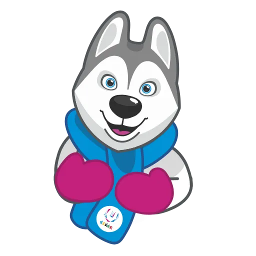 ❤️ Стикер «Ulayka the Husky» для Telegram