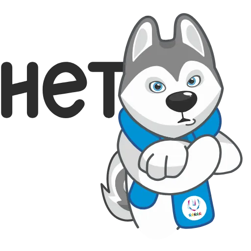 😒 Стикер «Ulayka the Husky» для Telegram