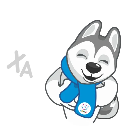 😄 Стикер «Ulayka the Husky» для Telegram