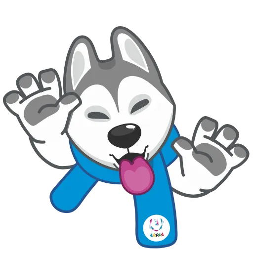 😋 Стикер «Ulayka the Husky» для Telegram