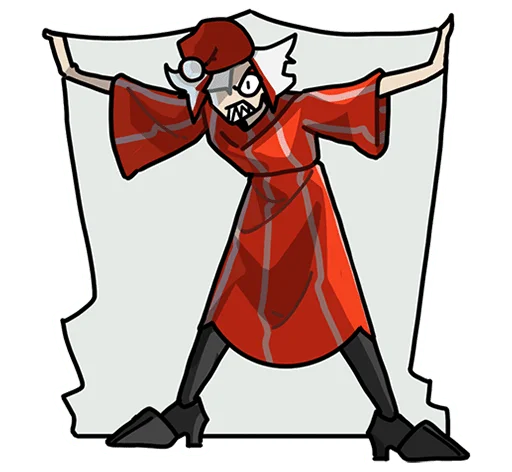 😈 Стикер «Ульфгер без текста» для Telegram