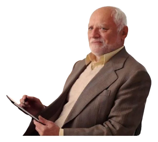 👨‍🏫 Стикер «Ultimate Harold» для Telegram