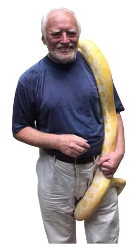 🍌 Стикер «Ultimate Harold» для Telegram