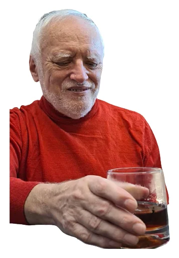 🥃 Стикер «Ultimate Harold» для Telegram