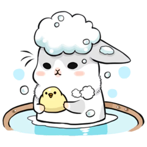 Стикерпак Ultimate Machiko Rabbit Pack для Telegram — скачать
