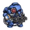 🔫 Эмодзи «Ultramarines 40K Chibi» для Telegram