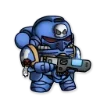 ☄ Эмодзи «Ultramarines 40K Chibi» для Telegram