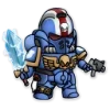 👑 Эмодзи «Ultramarines 40K Chibi» для Telegram