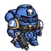 😶 Эмодзи «Ultramarines 40K Chibi» для Telegram