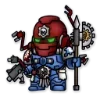 🦾 Эмодзи «Ultramarines 40K Chibi» для Telegram