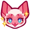 🤩 Эмодзи «Набор эмоджи с кошечкой Умой» для Telegram