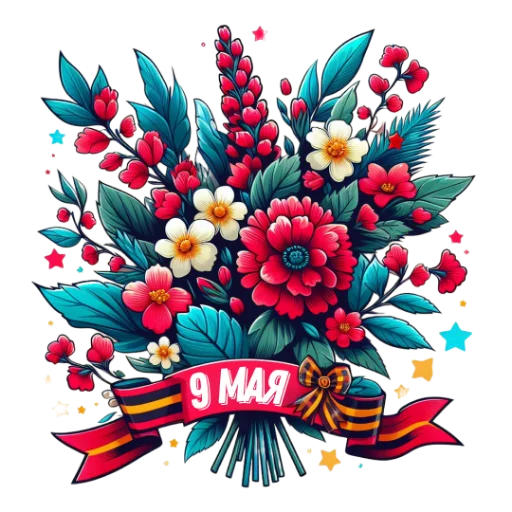 💐 Стикер «Майские праздники» для Telegram