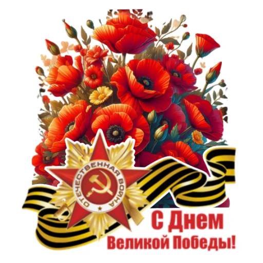 💐 Стикер «Майские праздники» для Telegram