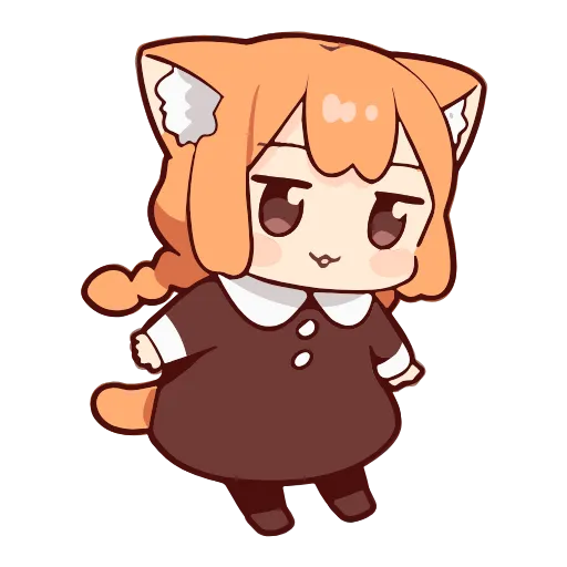 😼 Эмодзи «ume to momo» для Telegram