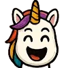 😂 Эмодзи «😍 Набор эмоджи с единорожкой» для Telegram