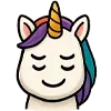 ☺️ Эмодзи «😍 Набор эмоджи с единорожкой» для Telegram