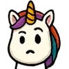 🤨 Эмодзи «😍 Набор эмоджи с единорожкой» для Telegram