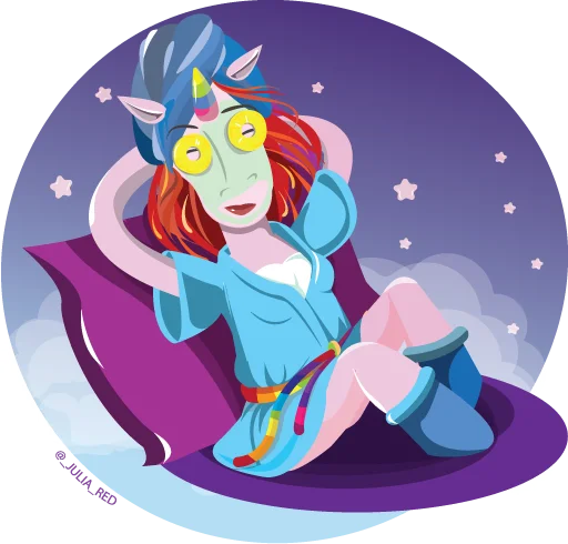 🦄 Стикер «женсовет» для Telegram