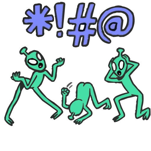 🛸 Эмодзи «Неопознанные Летающие Обаяшки» для Telegram