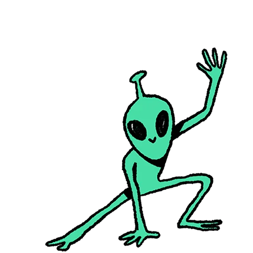 🛸 Стикер «Неопознанные Летающие Обаяшки Без Текста» для Telegram