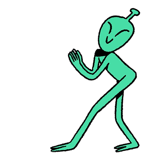 🛸 Стикер «Неопознанные Летающие Обаяшки Без Текста» для Telegram