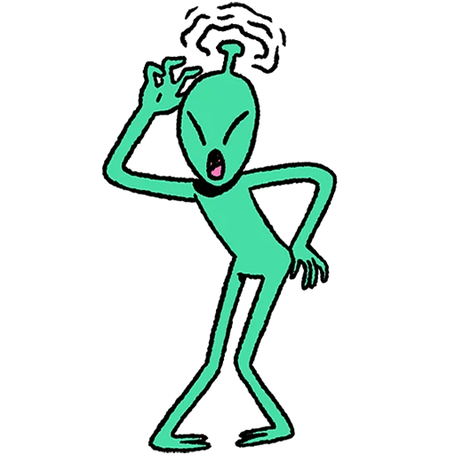 🛸 Стикер «Неопознанные Летающие Обаяшки Без Текста» для Telegram