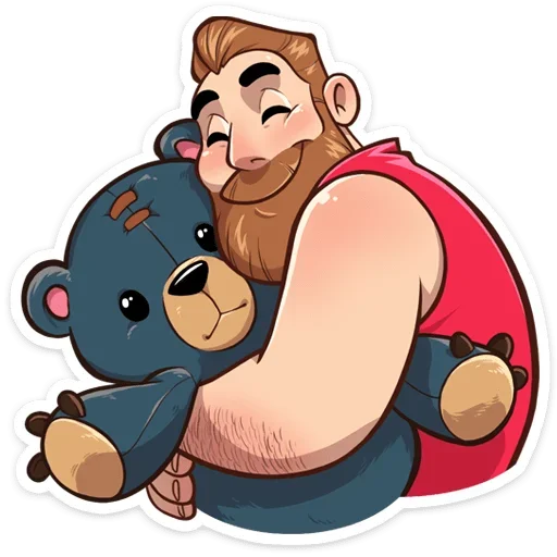 ☺️ Стикер «Тёмный Валентин • Black hair Velentine» для Telegram