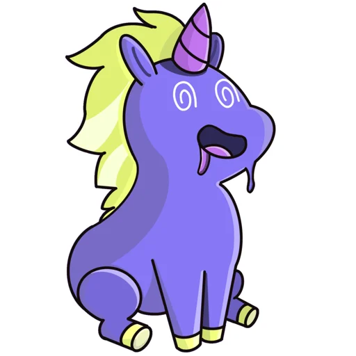 🤩 Стикер «Unicorns» для Telegram