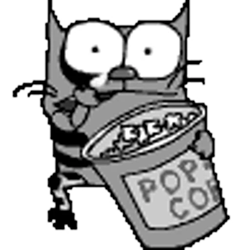 😪 Стикер «КОТ УПЯЧКА» для Telegram