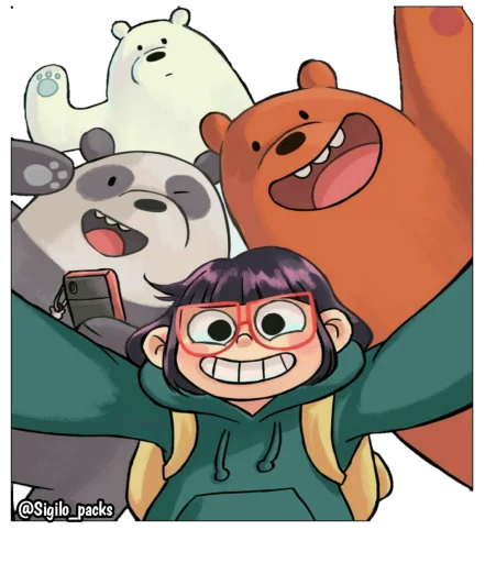 Стикерпак Bear для Telegram — скачать