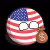 🧍‍♀️ Эмодзи «Usa Countryballs» для Telegram