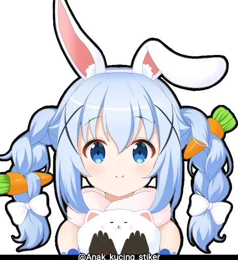 Стикерпак Usada Pekora (Chibi) для Telegram — скачать