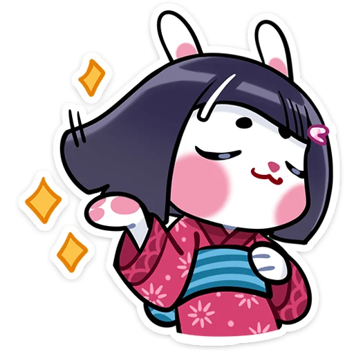 👩‍🦰 Стикер «Усагичи» для Telegram