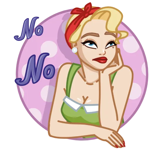 🙅‍♀️ Стикер «Used» для Telegram