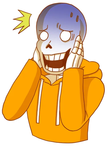 😱 Стикер «Underswap Papyrus» для Telegram