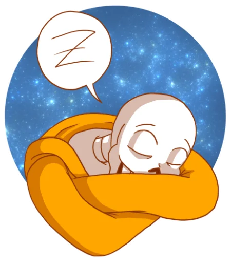 😴 Стикер «Underswap Papyrus» для Telegram