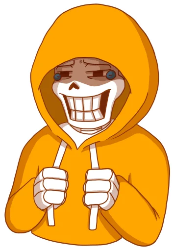 😭 Стикер «Underswap Papyrus» для Telegram